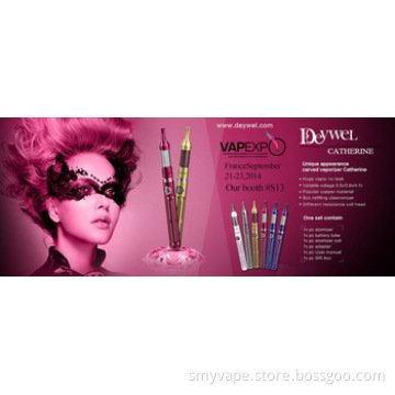 2014 Deywel brand ecig catherine vaporizer pen lady e-cigarette sexy ecig Catherine is coming